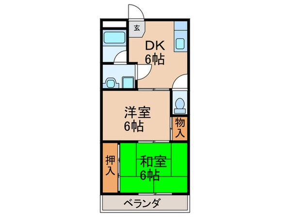 パルク長居の物件間取画像